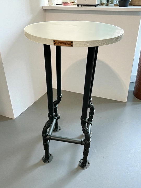 ROCKY Barhocker - Kiefer Fichte 72cm mit Bodenausgleich Industrial Style