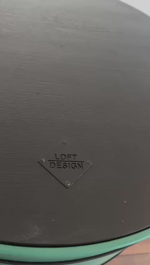 KILLEFIT Designer Fass Nachttisch - 208L Ölfass Couchtisch niedrig Industrial