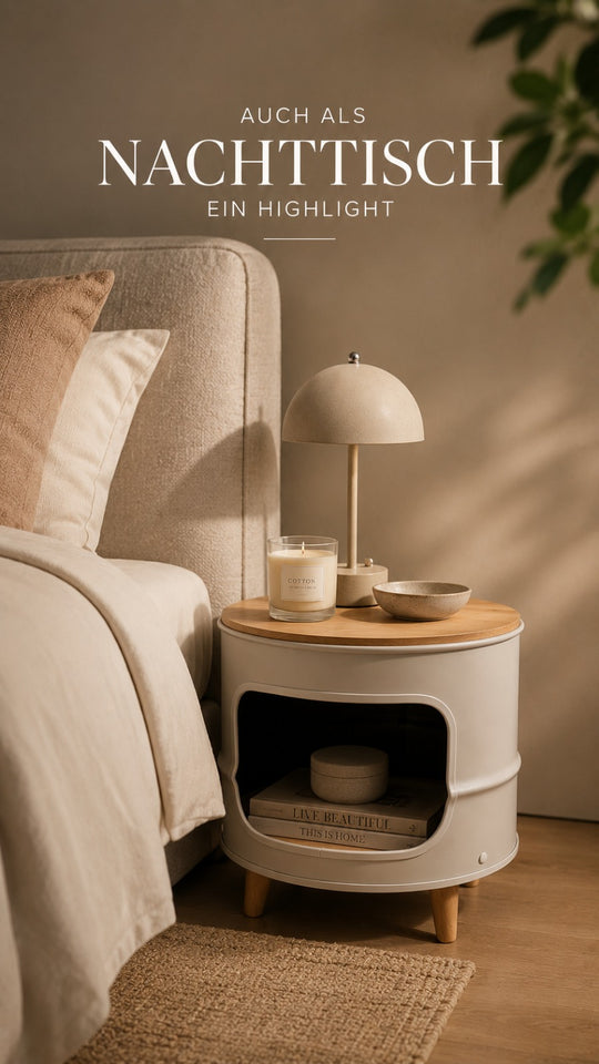 LISSY Designer Fass Couchtisch - 208L Ölfass Beistelltisch Industrial Style