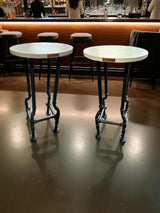 ROCKY Barhocker - Kiefer Fichte 72cm mit Bodenausgleich Industrial Style
