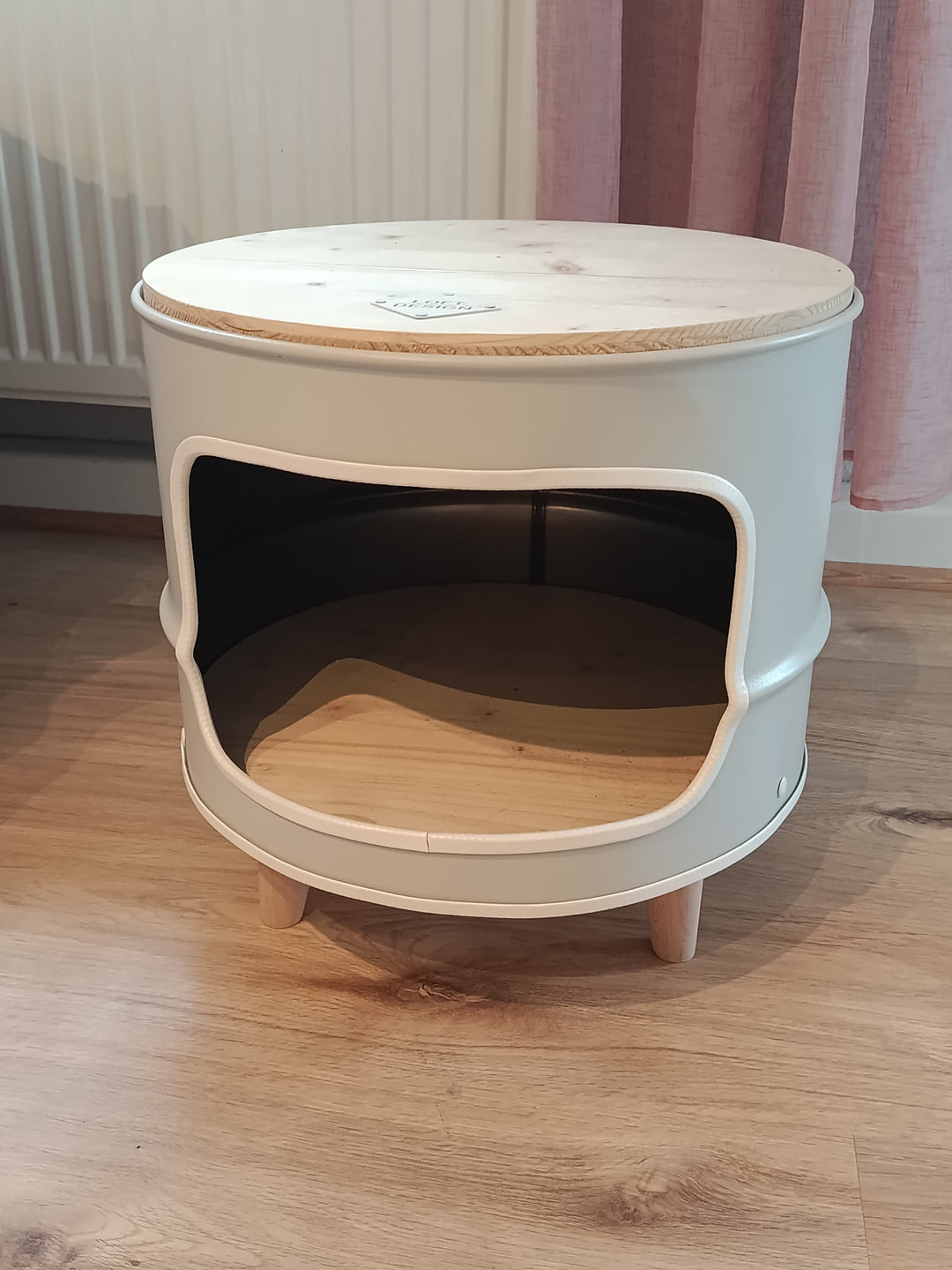 LISSY Designer Fass Couchtisch - 208L Ölfass Beistelltisch Industrial Style