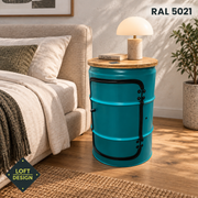BENNE in RAL 5021 – weitere Ansicht im Wohnraum